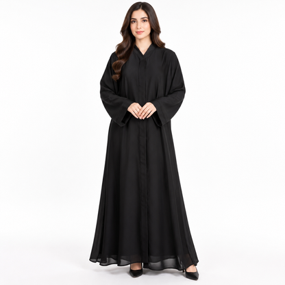 Elegant Front Open Abaya